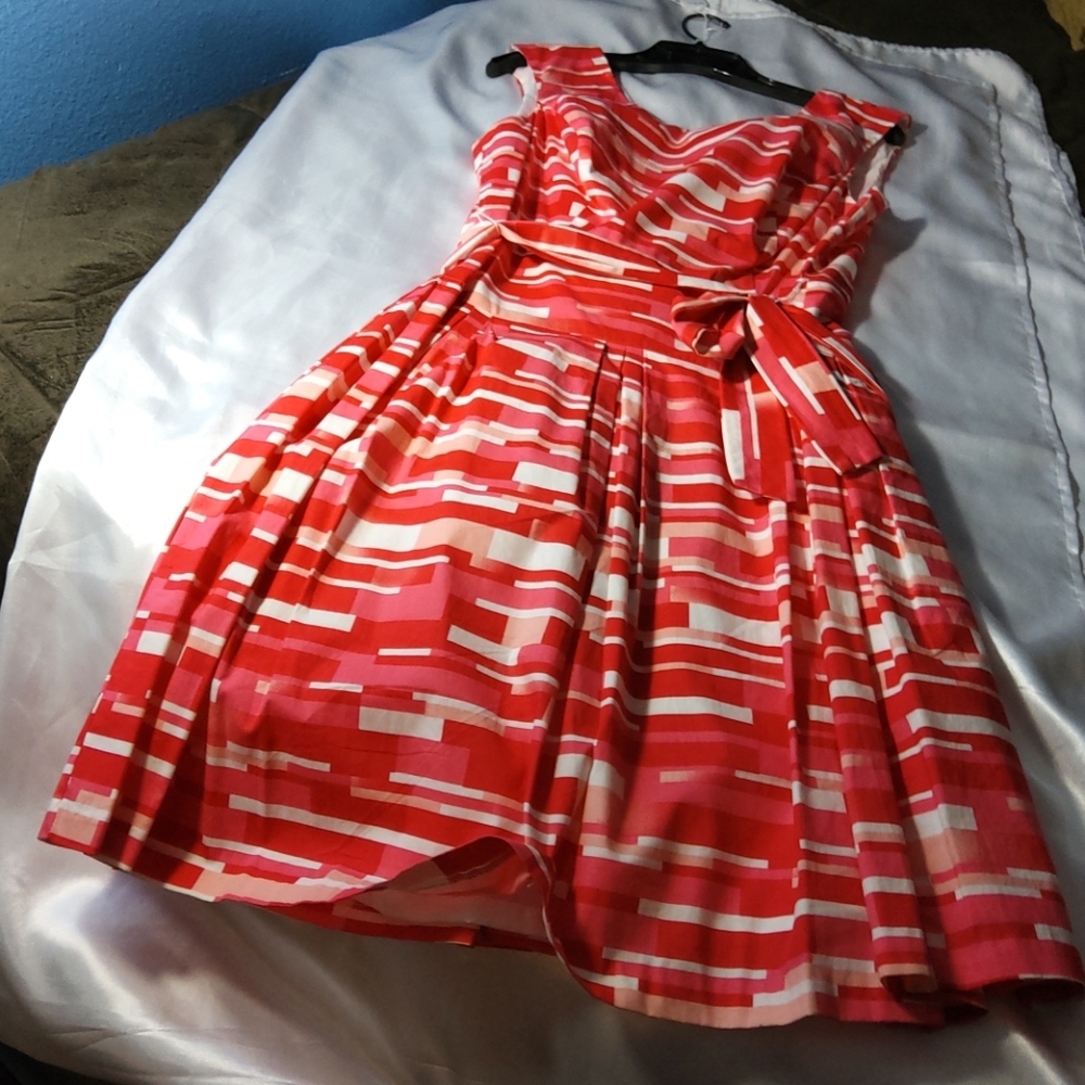 COVINGTON sleeveless  multi-colored  church dress